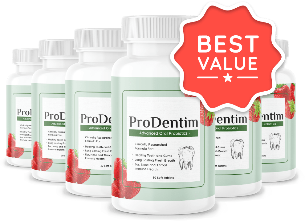 Six ProDentim bottles best value package